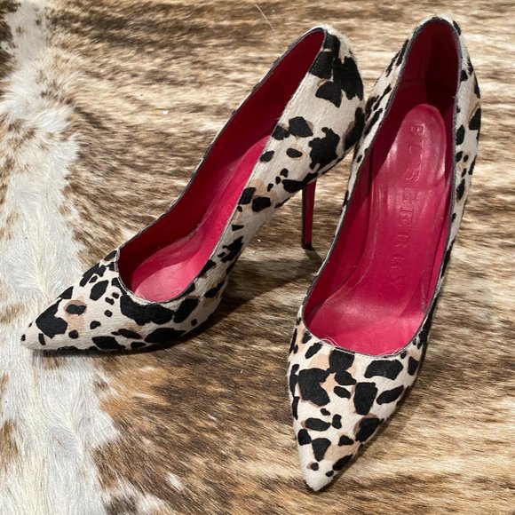 BURBERRY Size 36 Leopard Print Pumps - Picture 1 of 10